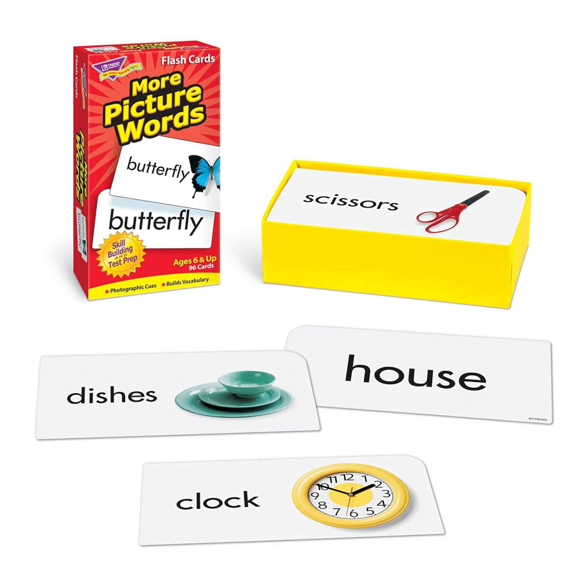 Trend Enterprises® More Picture Words Skill Drill Flash Cards